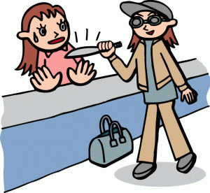 イラスト：金融機関強盗
