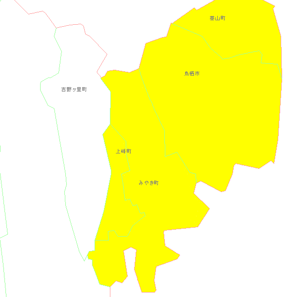 鳥栖警察署管轄地図（拡大図）