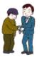 イラスト：泥棒を捕まえる刑事