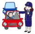 イラスト：交通整理をする警察官