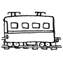 イラスト:電車 イラスト:電車
